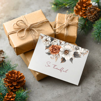 So Thankful Soft Autumn Blooms Card Karte