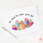 So traurig ovaler aufkleber (Umschlag)