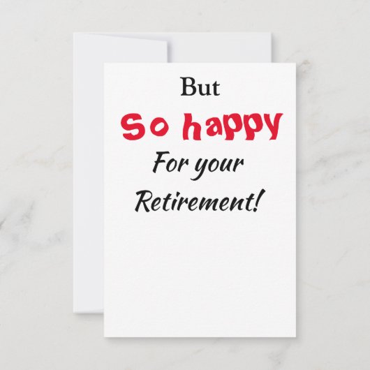 So traurig Rente glücklich Funny Grumpy Girl Karte (Rückseite)