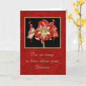 So traurige… Scheidungs-Karte Karte (Gelbe Blume)