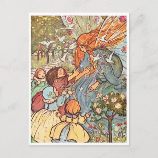 So treffen Sie eine Vintage Illustrationskarte Postkarte (Vorderseite)