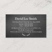 So treffen Sie Schwarz Visitenkarte (Rückseite)