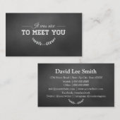 So treffen Sie Schwarz Visitenkarte (Vorne/Hinten)