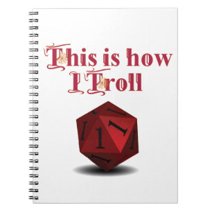 So troll ich - kritische RPG-Würfel Notizblock