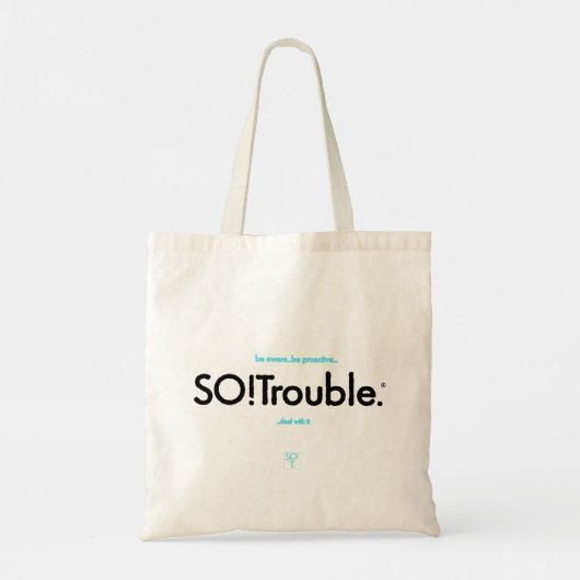 SO!Trouble. Logo-Tasche Tragetasche (Rückseite)