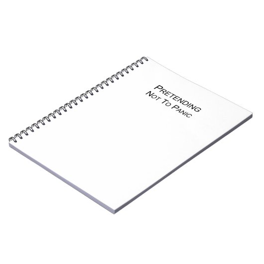 So tun, als würde man nicht in Panik geraten - ein Notizblock (Linke Seite)