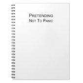 So tun, als würde man nicht in Panik geraten - ein Notizblock (Vorderseite)