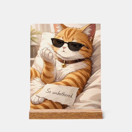 So unbeeindruckt acrylschild (Vorderseite)