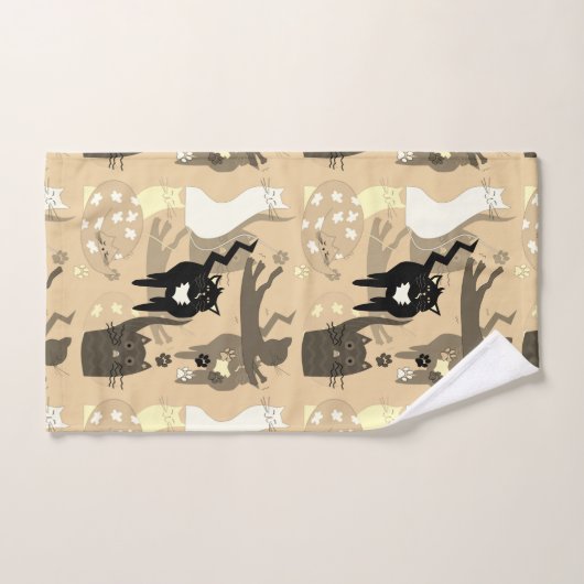 So unterschiedliche Katzen. Badetuch-Set Badhandtuch Set (Handtuch)