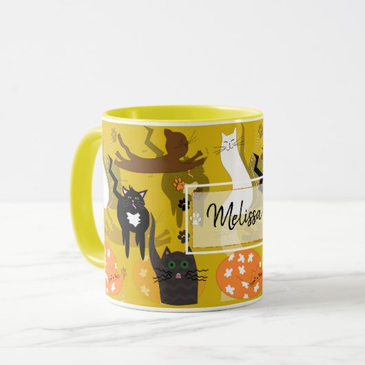 So unterschiedliche Katzen. Tasse (Vorderseite Links)