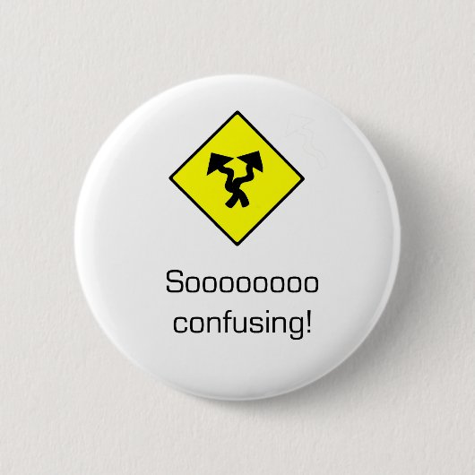 So verwirrend button (Vorderseite)