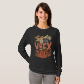 So Very Thankful Thanksgiving Retro Religious Fait T-Shirt (Vorne ganz)