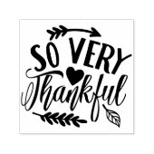 So Very Thankful Typography  Permastempel (Design)