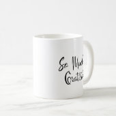 So viel Dankbarkeit Moderne Schrift Einfache Typog Kaffeetasse (VorderseiteRechts)