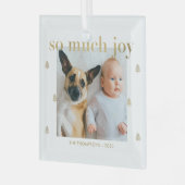 So viel Freude Custom Foto Weihnachtsschmuck (Vorderseite links)