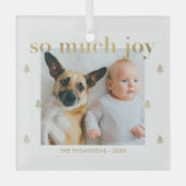 So viel Freude Custom Foto Weihnachtsschmuck (Vorderseite)