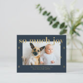 So viel Freude Moderne Ferien Postkarte (Stehend Vorderseite)