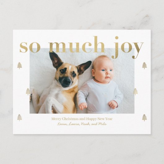 So viel Freude Moderne Ferien Postkarte (Vorderseite)