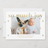 So viel Freude moderne Urlaubsfotokarte Feiertagskarte (Vorderseite)