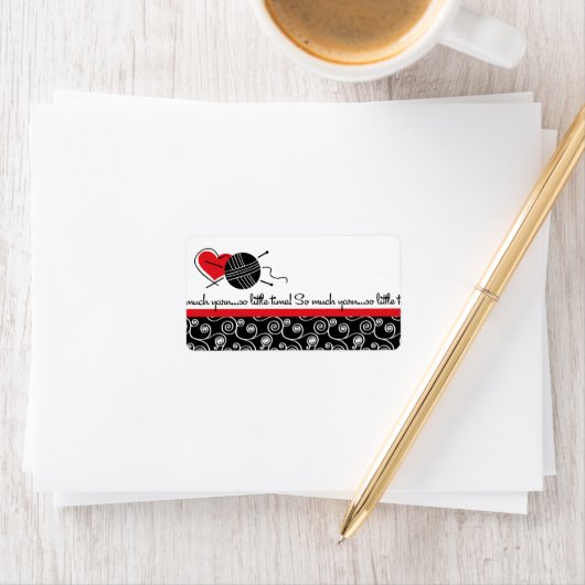 So viel Garn Adressaufkleber (Insitu)