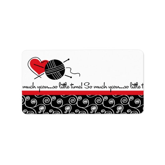 So viel Garn Adressaufkleber (Vorne)