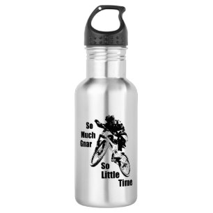 So viel Gnar so wenig Zeit Mountain Bike Edelstahlflasche