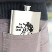 So viel Gnar so wenig Zeit Mountain Bike Flachmann (Beispiel)