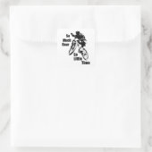 So viel Gnar so wenig Zeit Mountain Bike Quadratischer Aufkleber (Tasche)