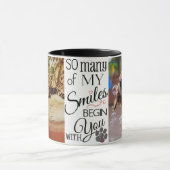 So viel Lächeln-kundenspezifisches Haustier-Foto Tasse (Zentrum)