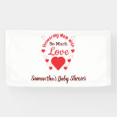 So viel Liebe Babydusche Banner (Horizontal)
