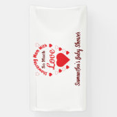 So viel Liebe Babydusche Banner (Vertikal)