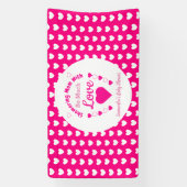 So viel Liebe Babydusche Banner (Vertikal)