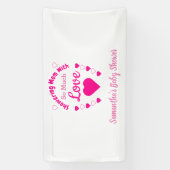 So viel Liebe Babydusche Banner (Vertikal)
