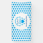 So viel Liebe Babydusche Banner (Vertikal)