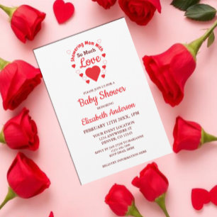 So viel Liebe Babydusche Einladung