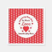 So viel Liebe Babydusche Serviette (Vorderseite)