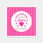 So viel Liebe Babydusche Serviette (Vorderseite)