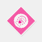 So viel Liebe Babydusche Serviette (Ecke)