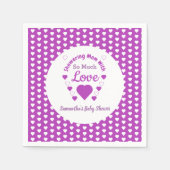 So viel Liebe Babydusche Serviette (Vorderseite)