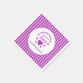 So viel Liebe Babydusche Serviette (Ecke)