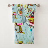 So viel Liebe! Liebe sperrt für ewige Liebe Badhandtuch Set (Insitu)