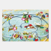 So viel Liebe! Liebe sperrt für ewige Liebe Geschenkpapier Set (Vorderseite)