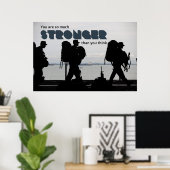 So viel stärkerer Armeeleiter Boot Camp Cadet Poster (Heimbüro)