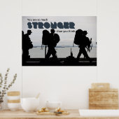 So viel stärkerer Armeeleiter Boot Camp Cadet Poster (Küche)