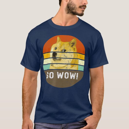 So viel Wow Funny Hodl Dogecoin Crypto Doge T-Shirt (Vorderseite)