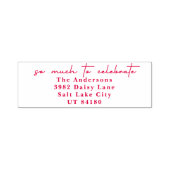 So viel zu feiern Weihnachten Weihnachten Urlaub Permastempel (Design)