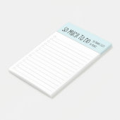 So viel zu tun lustig zu tun Liste zu tun Post-it Klebezettel (angewinkelt)