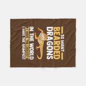 so viele Bartdrachen Reptilien  Fleecedecke (Vorderseite (Horizontal))