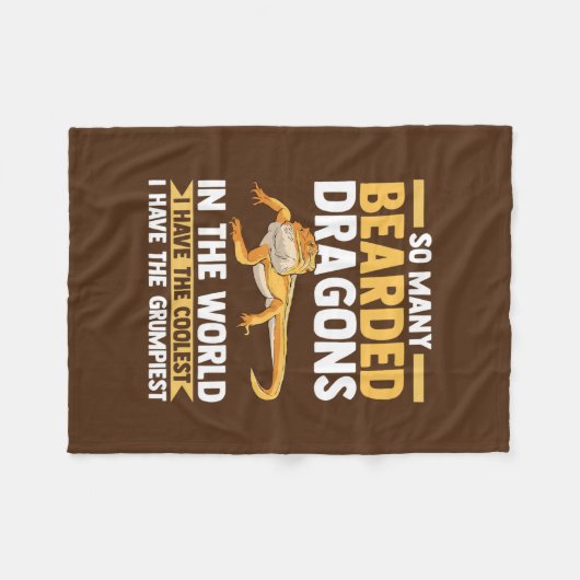 so viele Bartdrachen Reptilien  Fleecedecke (Vorderseite (Horizontal))