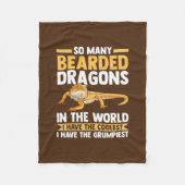 so viele Bartdrachen Reptilien  Fleecedecke (Vorderseite)